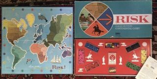 Risk Board Game - Vintage 1968 Parker Brothers 100 Complete