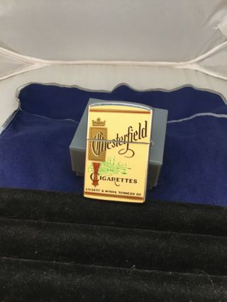 Vintage Chesterfield " Continental " Brand Cigarette Lighter Advertising