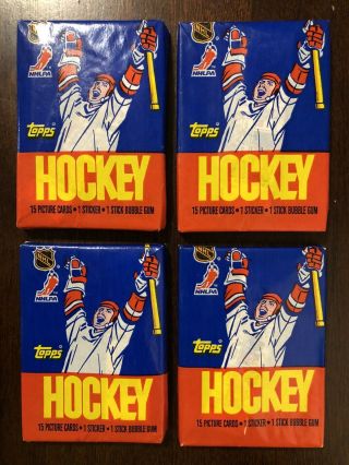 1986 - 87 Topps Hockey (4) Wax Packs Psa 10 Patrick Roy Rc?
