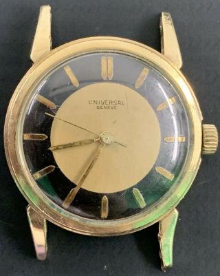 Vintage Universal Geneve Gold Filled Wind - Up Mens Watch