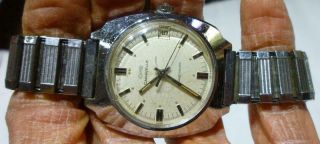1975 Caravelle By Bulova Transistorized Wrist Watch With Date, .