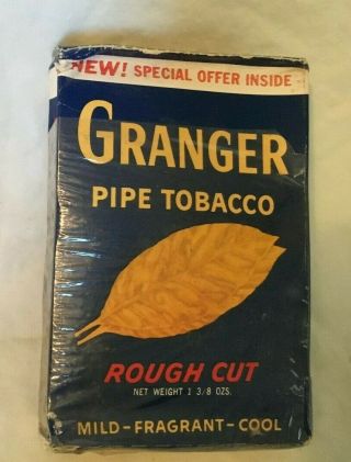 Vintage Granger Pipe Tobacco Rough Cut Tobacco Box Liggett & Myers