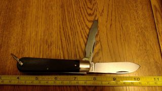 Vintage Colonial Prov.  Usa Tl - 29 Electricians/linesman Pocket Knife Saw Cut 07
