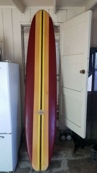 Vintage 1962 Longboard Surfboard JEFFREY DALE 4