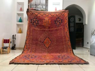 Moroccan Antique Handmade Mzouda Carpet 5 