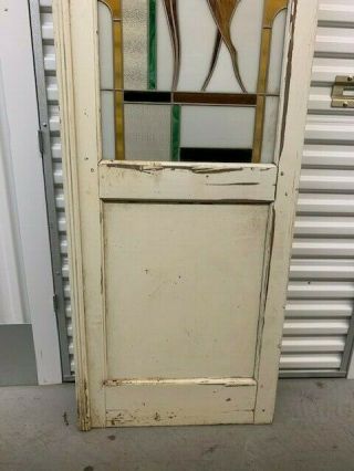 Antique / Vintage Stained Glass Doors (Graceful Deer Motif) SGN 3