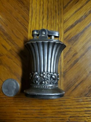 Vintage Ronson Newport Art Deco Silver Plated Table Top Lighter