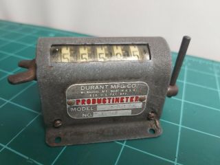 Vintage Durant 5 Digit Mechanical Counter Model 5 - D - 1 - 1 - R Ratio 1:1 Good
