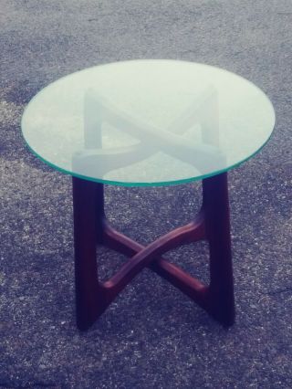 Mid - Century Adrian Pearsall Walnut " Ribbon " Coffee Or Side Table