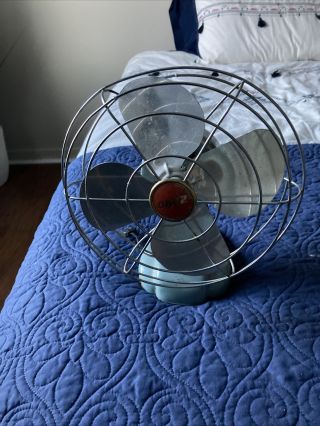 Vintage Mcgraw Zero 8 1/2” Electric Table Fan