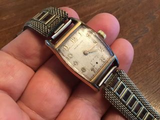 Vtg Hamilton Austin 10k Gold Filled Men Wrist Watch Cal.  980 Parts Repair