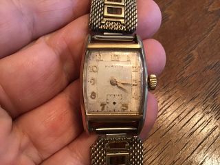 Vtg Hamilton Austin 10k Gold Filled Men Wrist Watch Cal.  980 Parts Repair 3