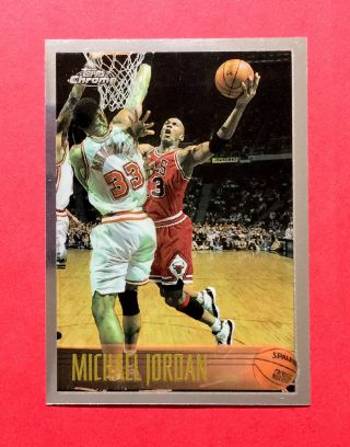 Michael Jordan 1996 - 97 Topps Chrome Card 139