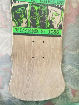 Vision John Grigley Mini 2 (dickhed) Skateboard Vintage 80 ' s.  NOT A RE - ISSUE. 4