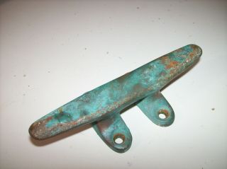 Vintage Solid Bronze Brass Cleat 6 " - Boat Sailboat Cleat 1lb 1oz