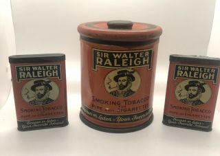 Sir Walter Raleigh Tobacco Tins