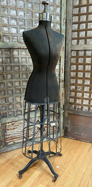 Antique Adjustable Dress Form Simplex,  Mannequin,  Patent 1912 Brooklyn Ny