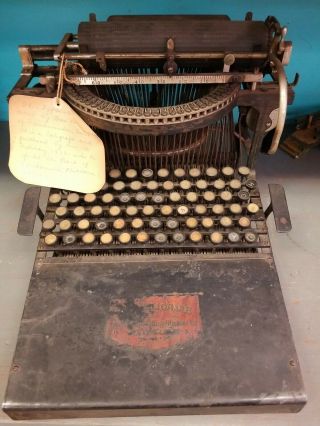 Antique Caligraph No 2 Typewriter 1893 Personal Note Repair Parts