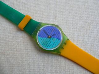 1989 Vintage Ladies Swatch Watch Croque Moiselle Ln107