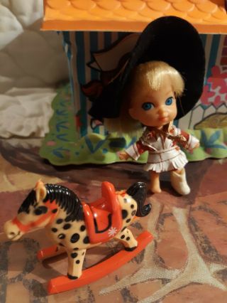 Vintage Liddle Kiddles Calamity Jiddle Doll Complete Set Mattel 1960s Adorable