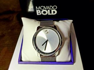 Movado Bold Silver 44mm Stainless Steel Men 