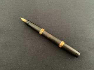 Vintage Waterman 12s Safety Pen Fountain Pen (barrel Only) Gold Filled Bands