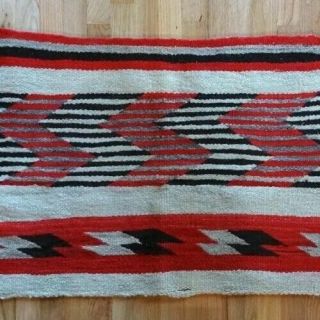 Antique Navajo Rug Germantown Manta Child Blanket Native American Indian Bayeta
