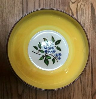 Vintage Stangl Pottery Yellow Blueberry 9 - 7/8” Serving Bowl -