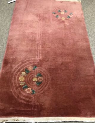 Art Deco Chinese Rug,  An Awesome Art Deco Design Chinese Rug 3’ X 5’