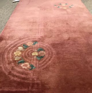 ART DECO CHINESE RUG,  AN AWESOME ART DECO DESIGN CHINESE RUG 3’ X 5’ 6