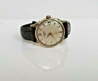 Vintage Mens Longines Wittnauer Automatic Watch 17j 10k Gold Filled 19as