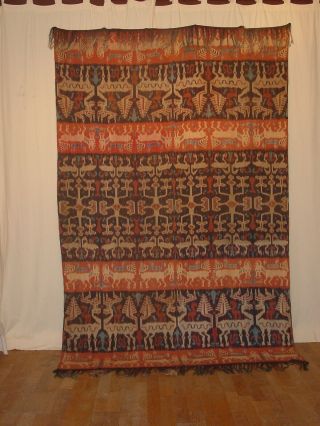 Wonderful,  Impressive Antique Ikat Weaving Hinghhi Sumba Indonesia Hg