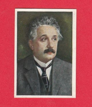 Albert Einstein Vintage 1928 Rare Sulima Cigarette Card