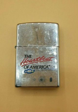 Zippo Lighter The Heartbeat Of America 1996 Chevy Truck Vintage Auto Advertising 2