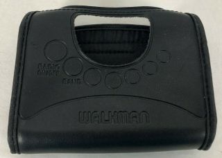 Vintage Belt Carrying Case In Black For Sony Walkman Wm - Fx251 Personal Stereo