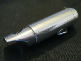 Antique Victorian Solid Silver Novelty Whistle Vesta Case