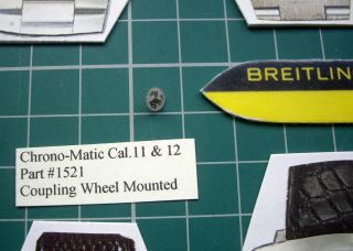 1521 Coupling Wheel Mounted 1970s Chrono - Matic Breitling Heuer Cal.  11 12 14 2