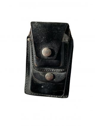 Leather Cigarrette Case With Zippo Lighter Case Vintage
