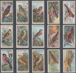 Cigarette Card Part Set W.  D.  & H.  O.  Wills,  British Birds 1915 (id:984/cb460)