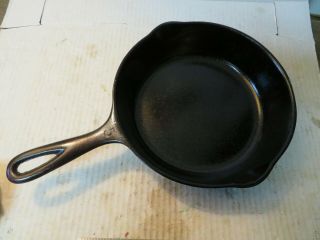 Vintage Wagner Ware Sidney - O - No.  5 Cast Iron 8 " Skillet Id 1055 No Wobble