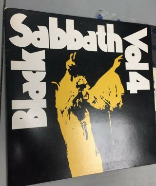 1972 Black Sabbath Vol 4 Vintage Vinyl Record Ozzy Osbourne Album Vg,