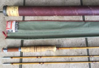 Vintage 1940’s South Bend 290 Bamboo Fly Rod With Rod Tube & Sleeve 3