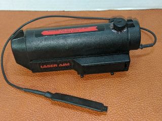 Vintage 1989 Laser Sight By Laser Aim.  Dual 9 Volt Batteries.  For Part Or Repai