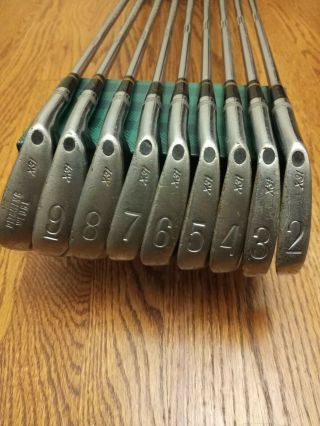 Vintage Wilson X31 Staff Iron Set Golf Clubs 2 - Pw Steel Regular Shafts