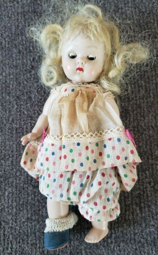 Cute Vintage Vogue Ginny Doll Tagged Dress 1950s