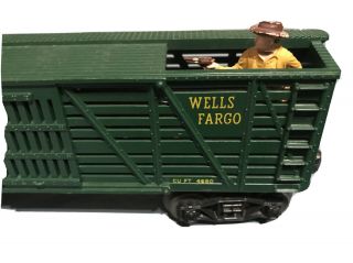 Rare Vintage Lionel O27 Gauge Wells Fargo Fast Express W/ 2 Alternating Gunmen 3