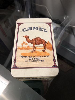 Vintage Camel Cigarettes Turkish & Domestic Blend Tin Holder