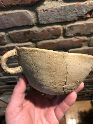 Pre - Columbian Anasazi Mesa Verde Cup/Bowl with handle.  No Restoration 3