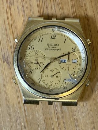 Watch Seiko 7a38 - 7289 Water Resistant Chronograph (parts) Never Open”””