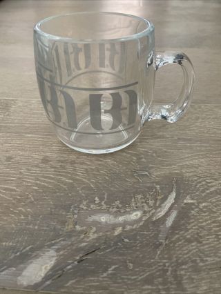 Vintage Bank Of America Clear Plastic 80’s Logo Mug